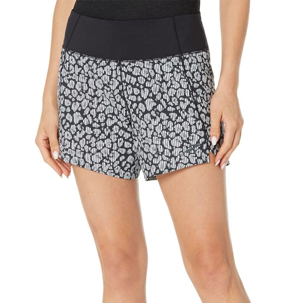 Brooks Women’s Chaser 5" Short – High Rise, Alloy/Cosmetic Cheetah, Size XL